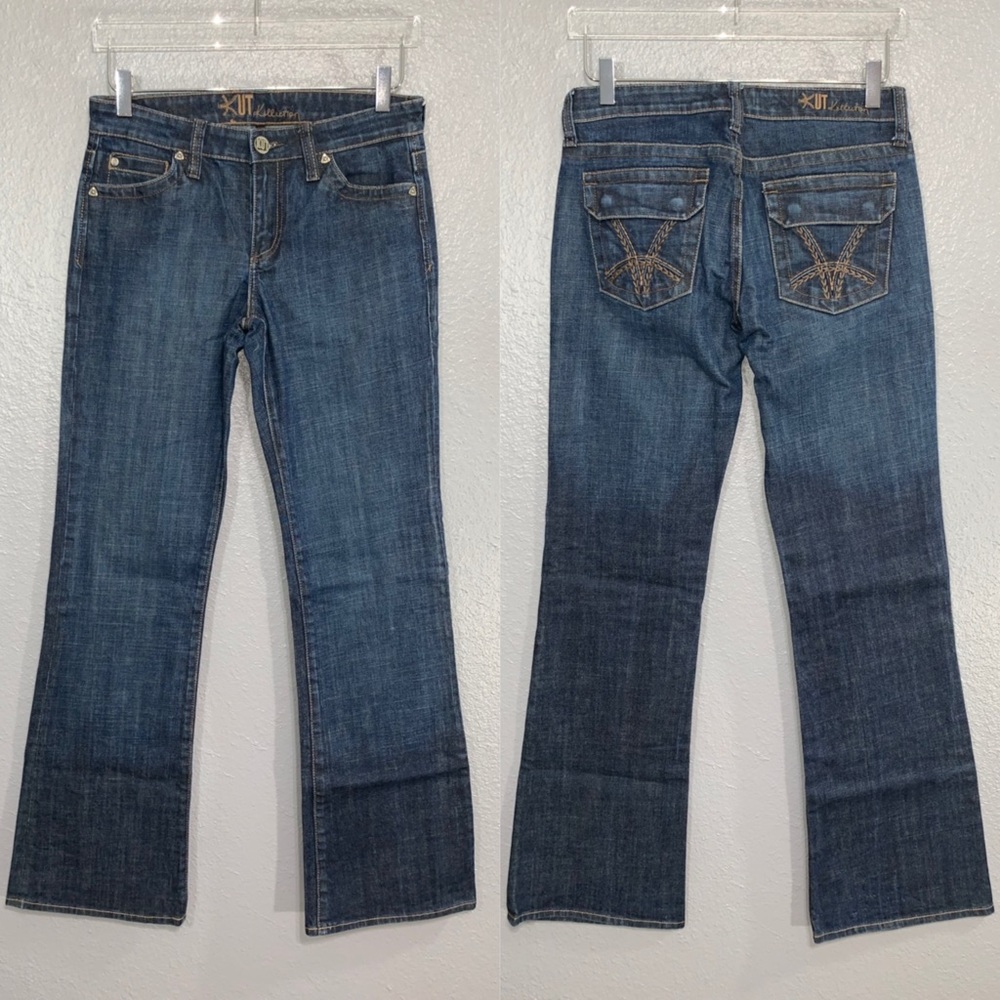 Kut from the Kloth Dark Wash Flap Jeans 27